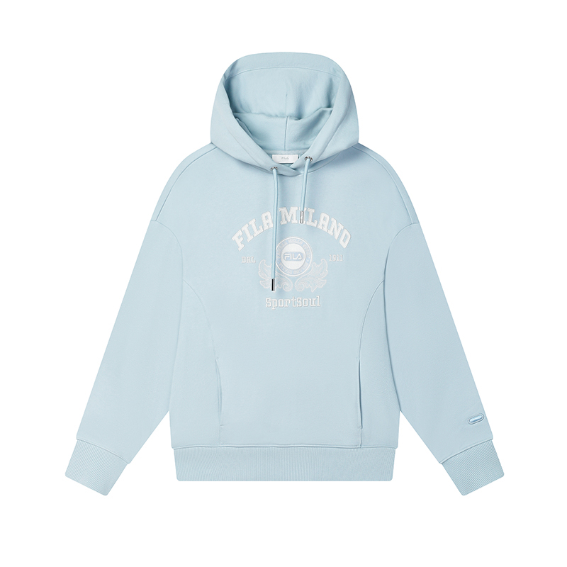 

Толстовка женская осенняя аква-синяя FILA, синий