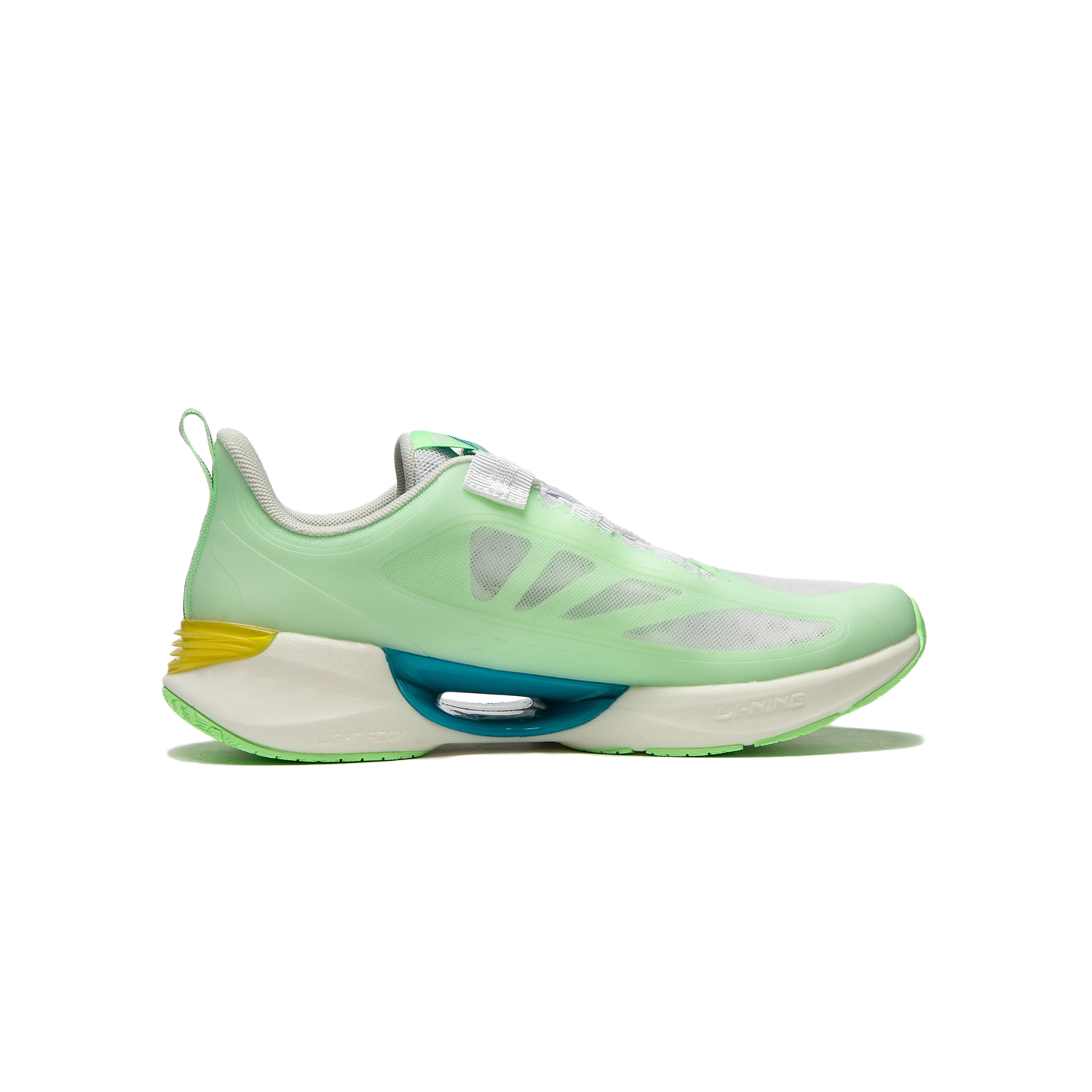 Детские беговые кроссовки Step On The Stars Unisex LINING YOUNG, светло-неоновый зеленый — фото 2