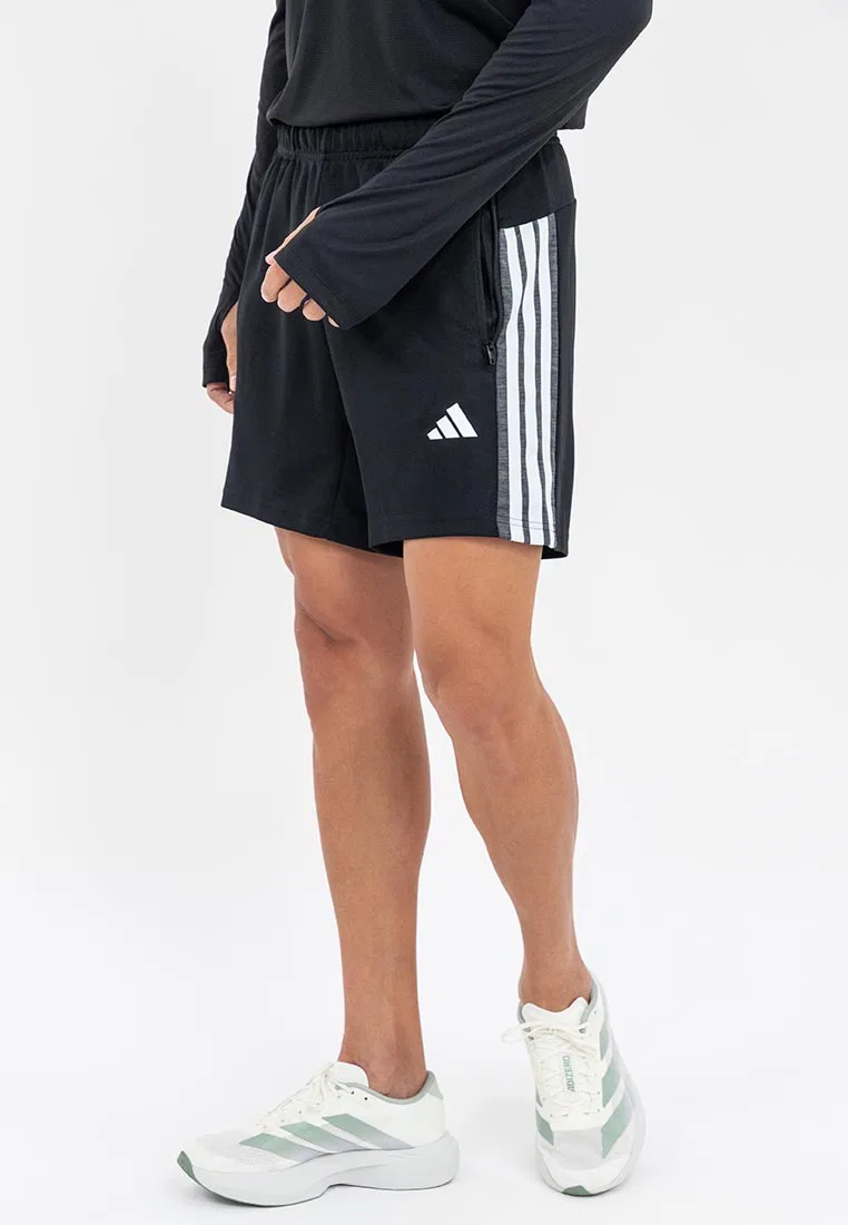 Шорты спортивные, три полоски, Workout Essentials All-Set, Adidas, черный — фото 2