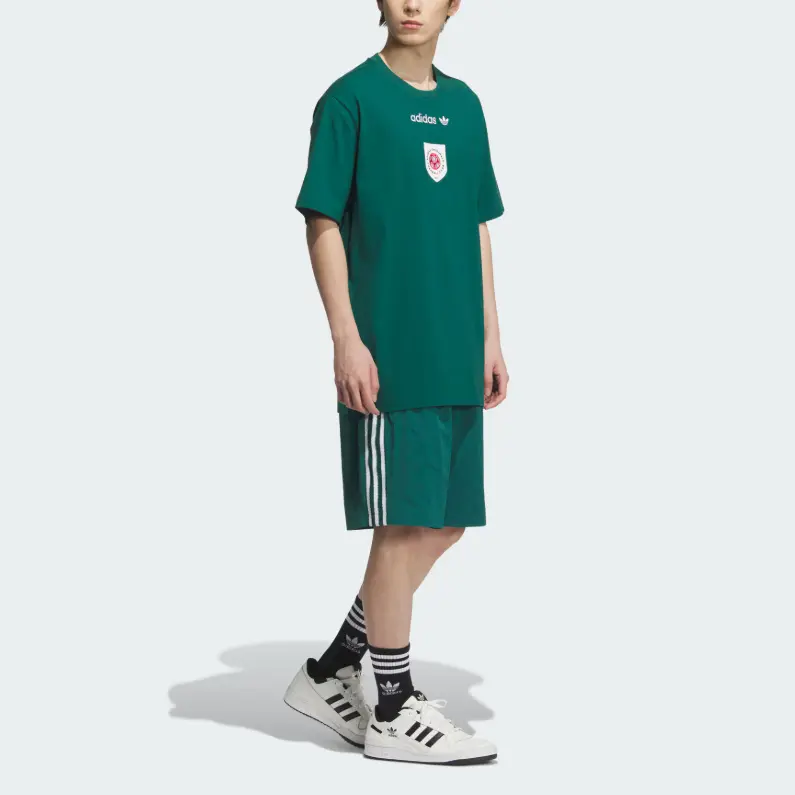 SS25 Woven спортивные шорты Men's Adidas Originals, зеленый — фото 4