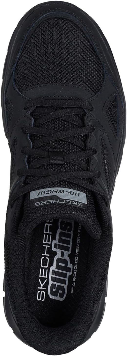 Мужские кроссовки Skechers Track Ezral без шнурков, черный — фото 4