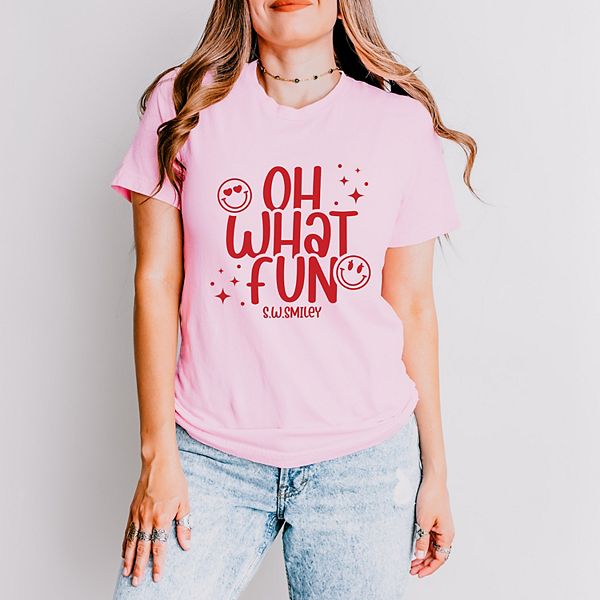 

Футболка SWSmiley oh what fun sparkle с коротким рукавом Simply Sage Market, Pink, Зеленый, Футболка SWSmiley oh what fun sparkle с коротким рукавом Simply Sage Market, Pink