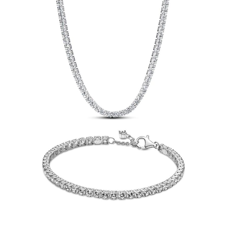 

Набор Pandora Tennis Style Jewelry Set, стерлинговое серебро