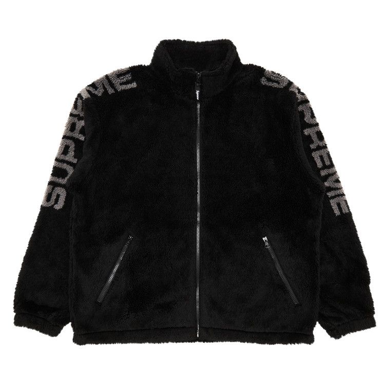 

Куртка Supreme Shoulder Logo Fleece Jacket, Black