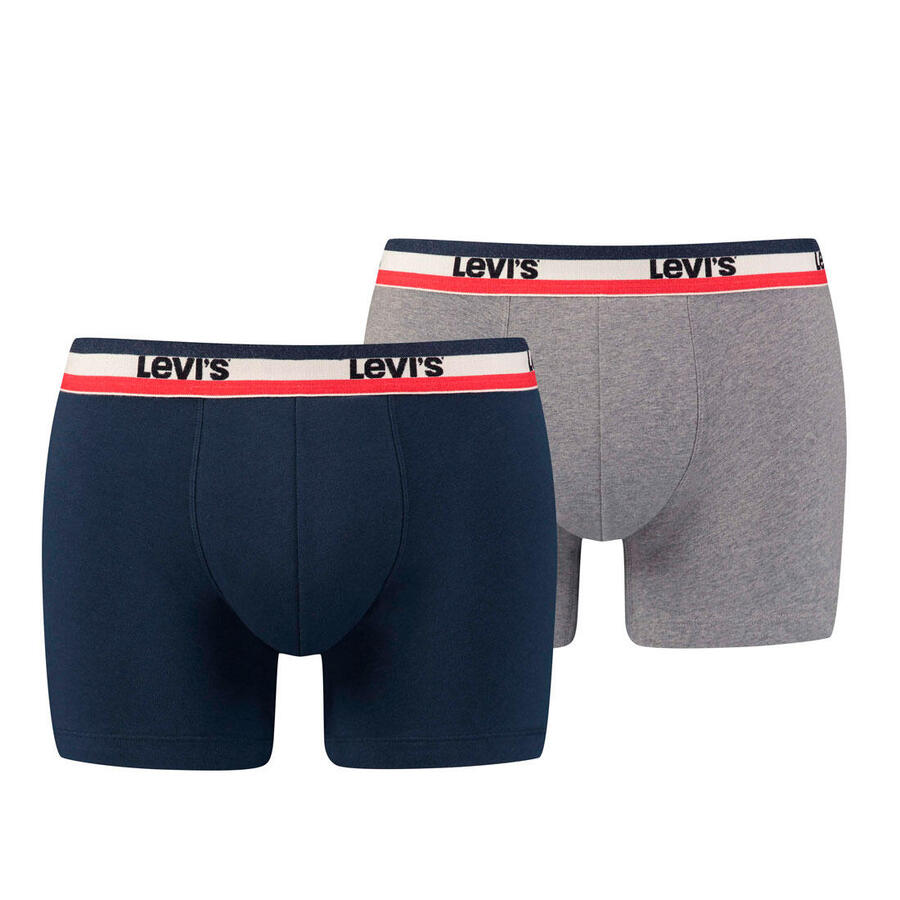 LEVI'S Комплект из 2 мужских трусов-боксеров Levis SPRTSWR LOGO BOXER BRIEF, трусы-боксеры — фото 3