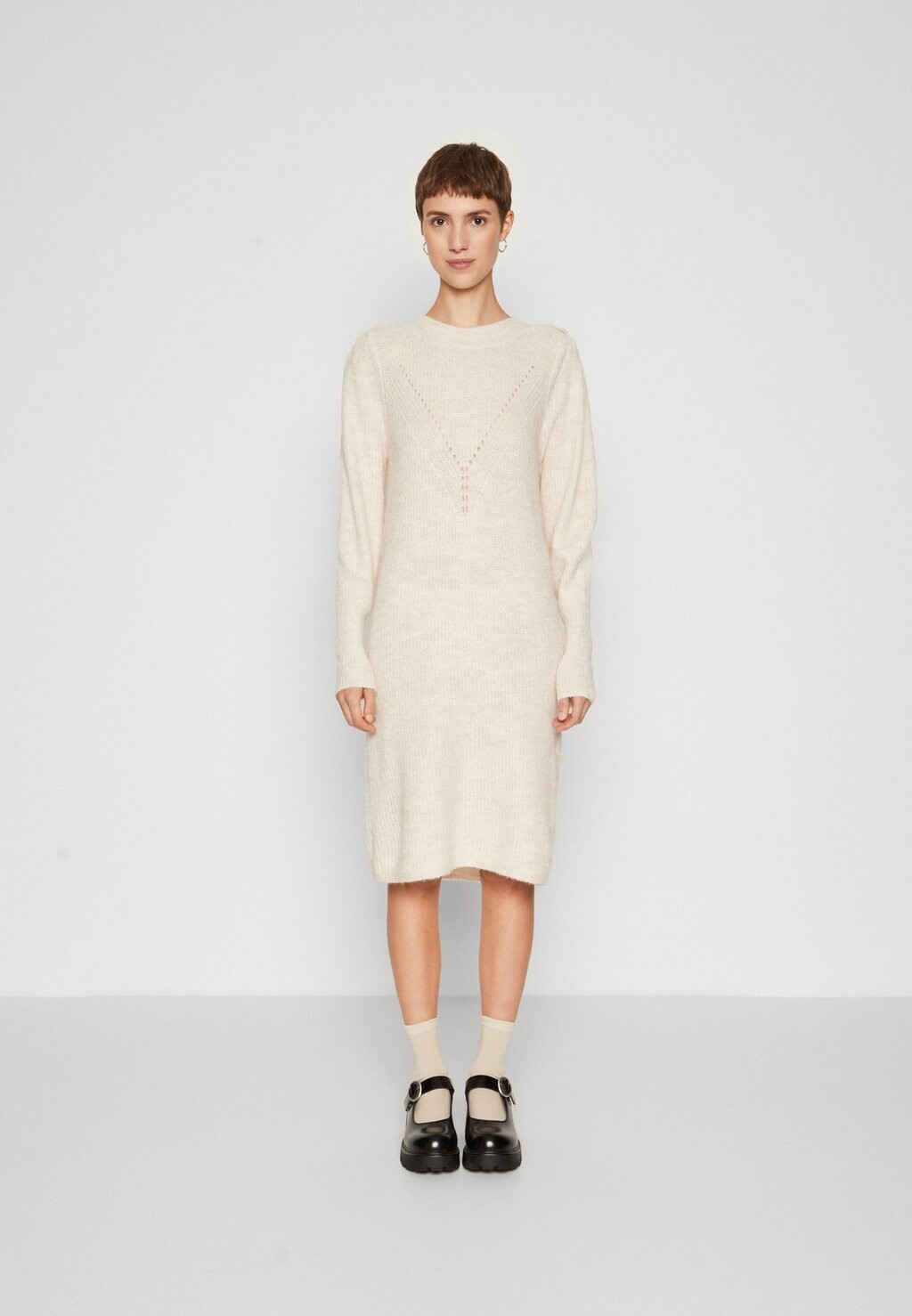 

Платье Point ONLY ONLCYRUS BUTTON DRESS, меланж пемза