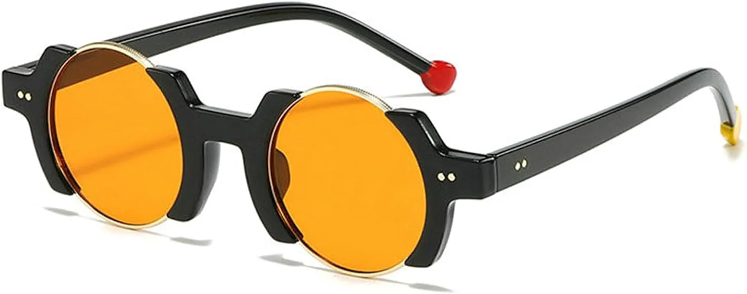 

Willochra Милые винтажные круглые солнцезащитные очки в стиле хип-хоп для женщин и мужчин, модные очки 90-х, ретро-очки с градиентным переходом цвета, C3