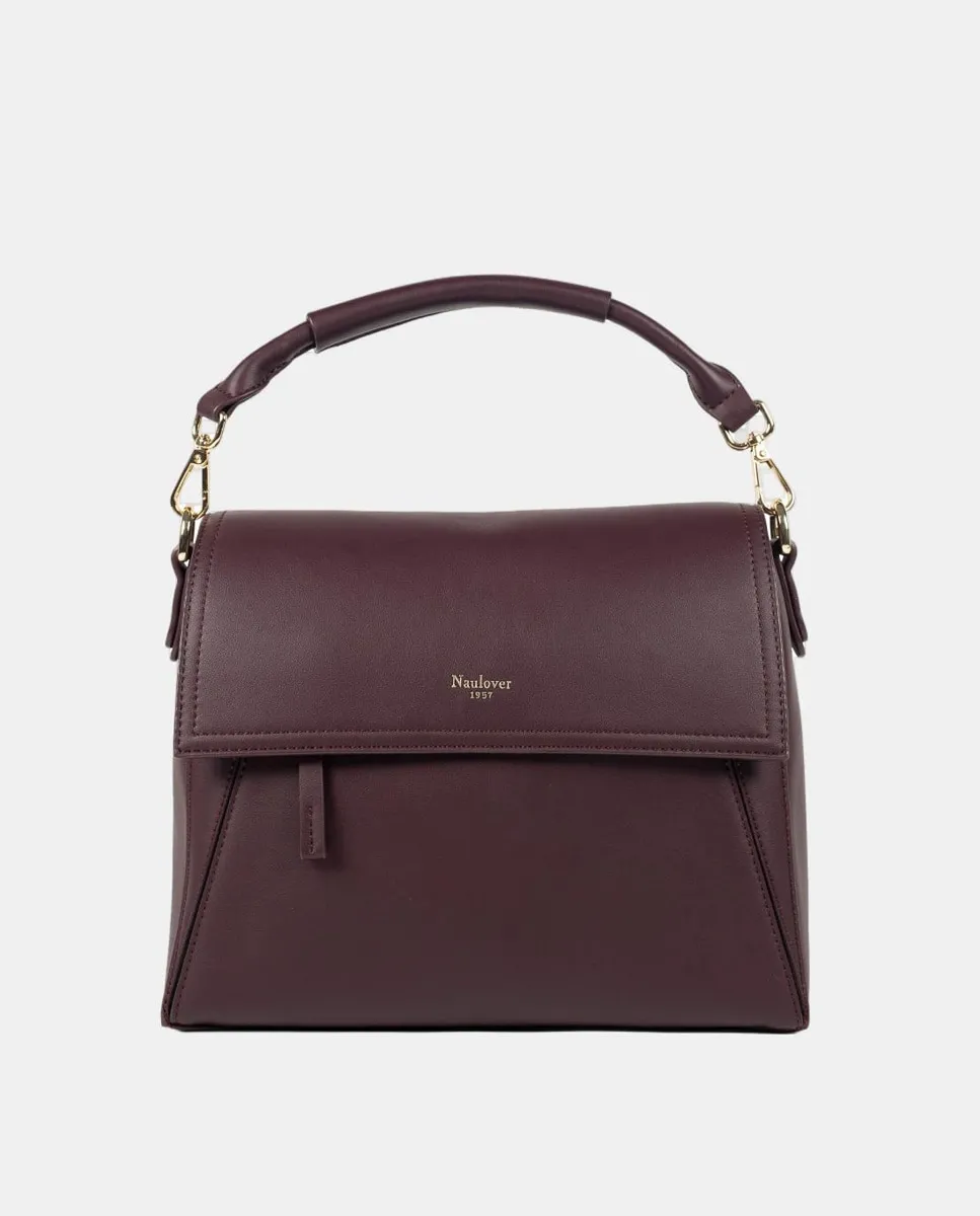 

Женская сумка-ведро с клапаном Naulover, бордовый