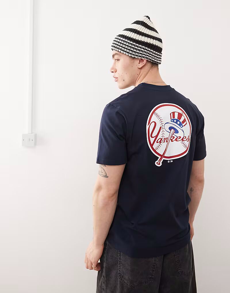 

47 Brand NY Yankees с принтом на спине футболка темно-синего цвета
