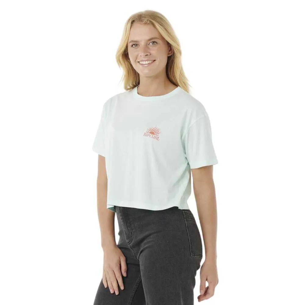 

Футболка с коротким рукавом Rip Curl Sunrise Crop, зеленый