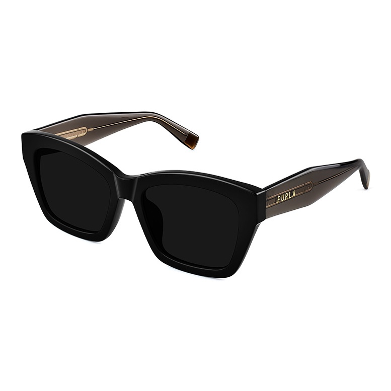 

Furla Солнцезащитные очки Unisex, 55099k-Black Transparent Tea Brown