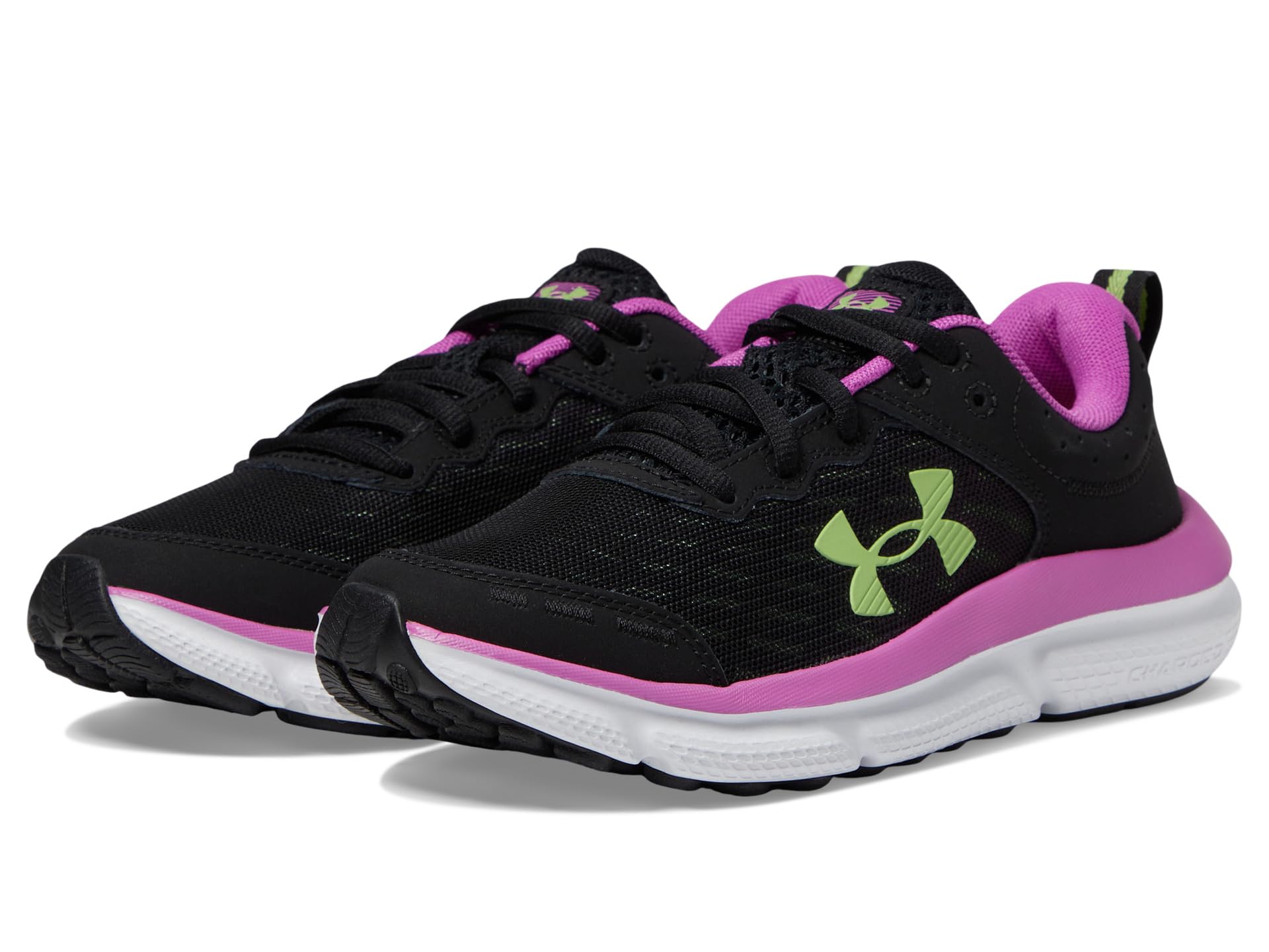 

Кроссовки Under Armour Kids Assert 10, Black/Vivid Magenta/Morph Green