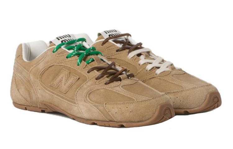 New Balance x NB 530 SL Qixi Festival Модель Низкие Повседневные Кроссовки Женские Светлый Умбер MIU MIU, Бежевый — фото 3