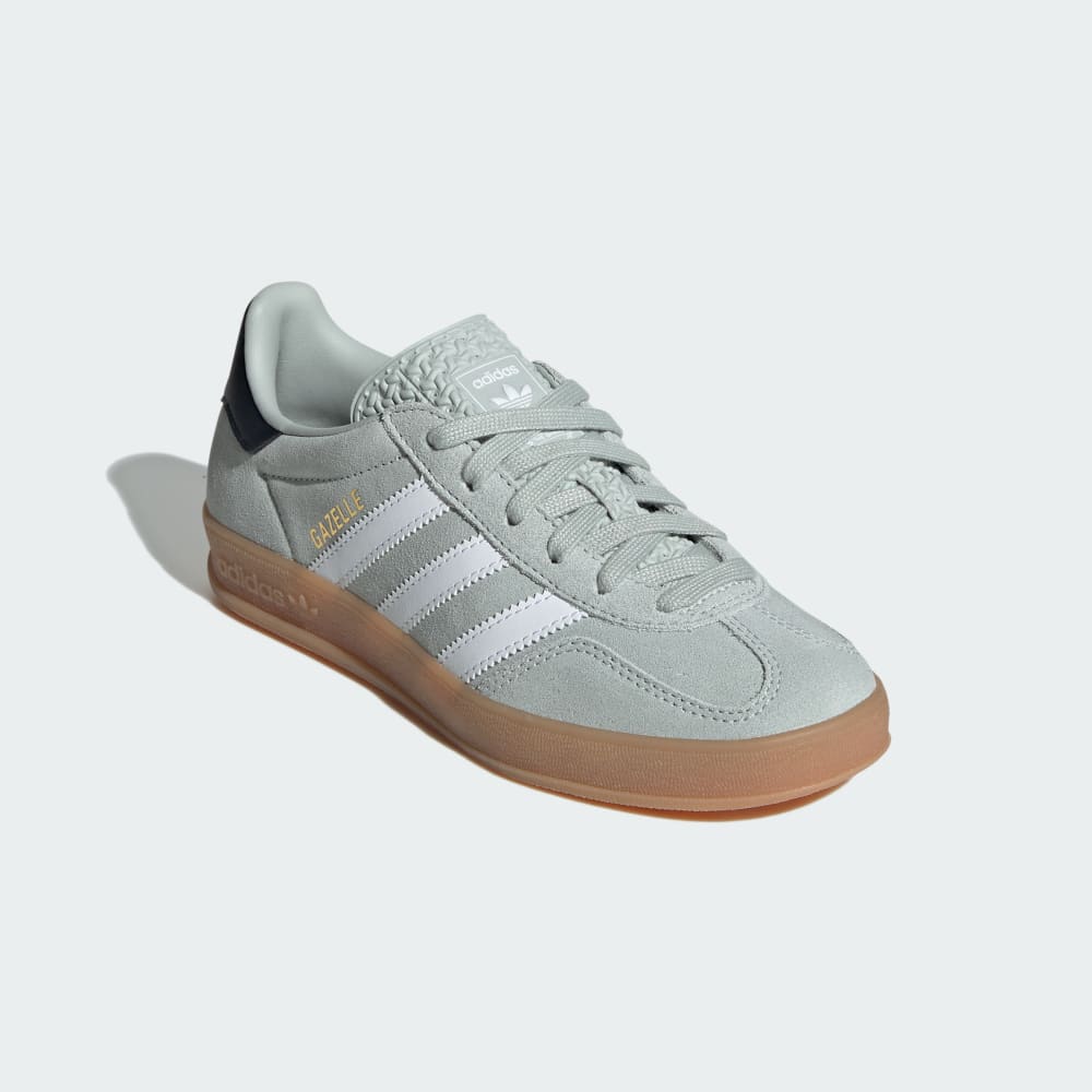 Кроссовки Adidas Gazelle Indoor Shoes Kids, цвет Wonder Silver/Cloud White/Core Black — фото 4
