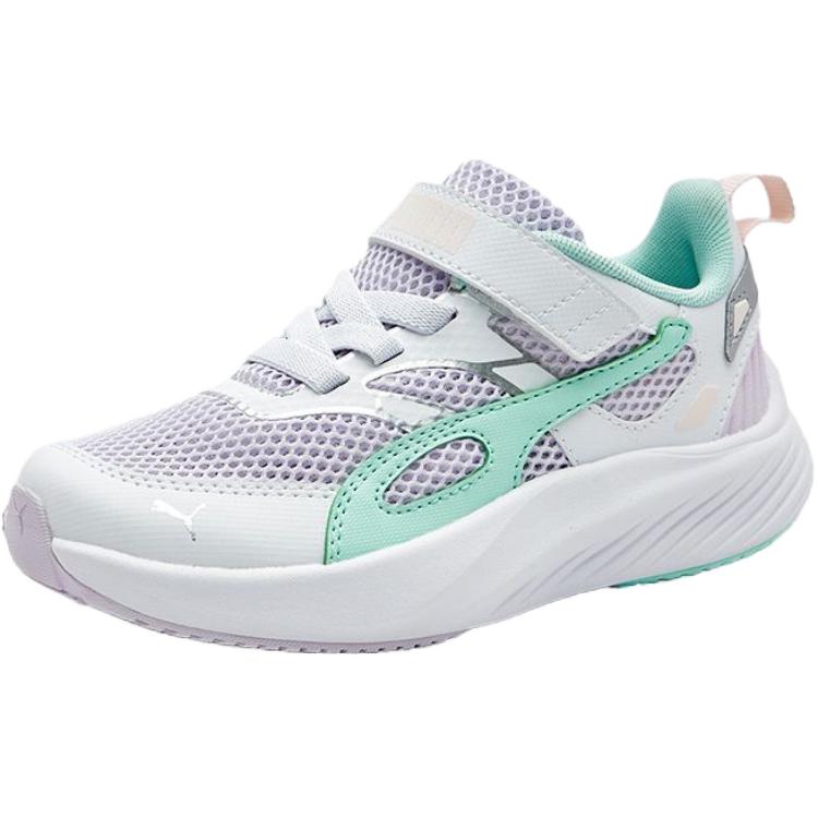 

Кроссовки Pounce Lite Low Top для детей PUMA, белый/синий/фиолетовый