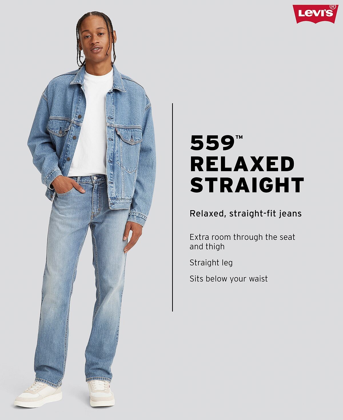 Мужские джинсы 559 свободного кроя прямого кроя Eco Ease Levi's — фото 4