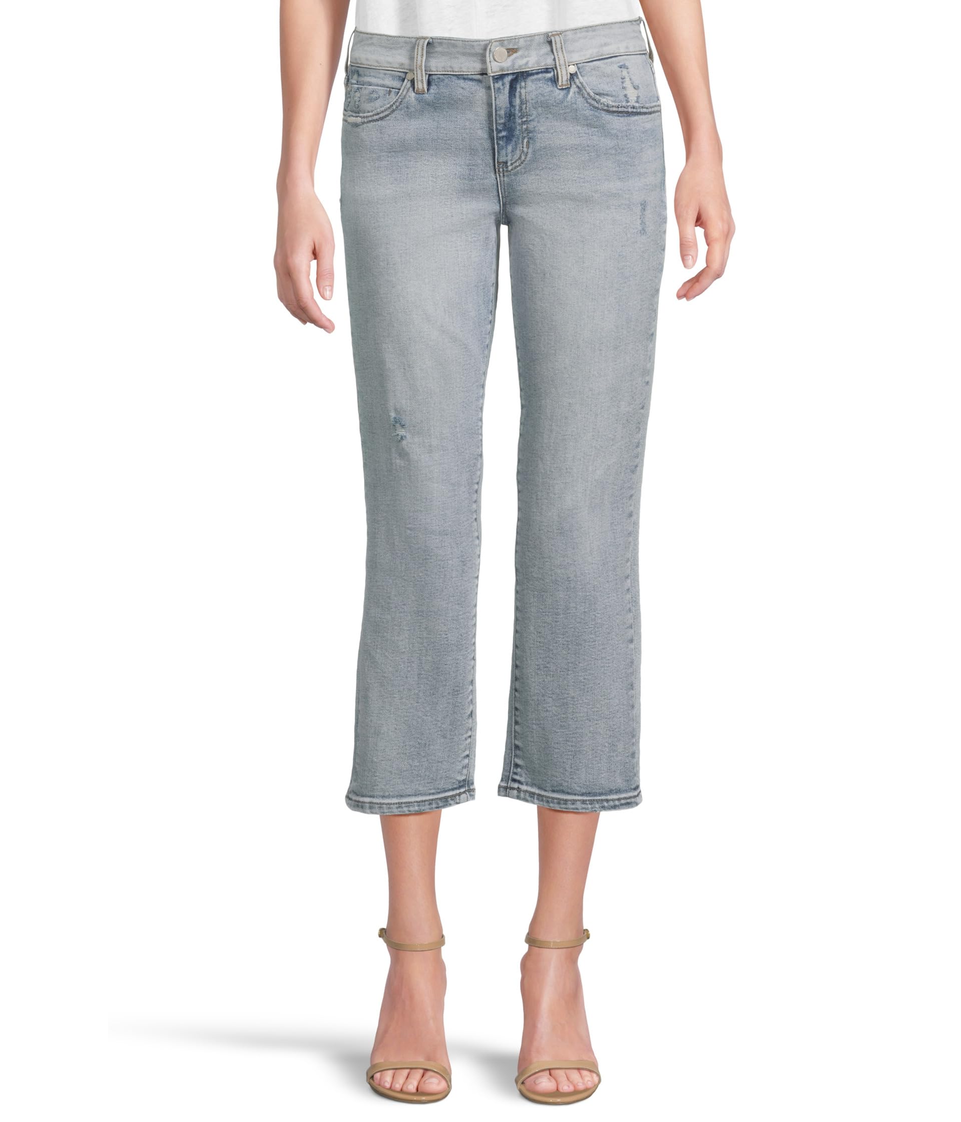 

Брюки Liverpool Los Angeles Liv Mid Rise Blocked Non-Skinny Skinny Jean 26", цвет South Beach