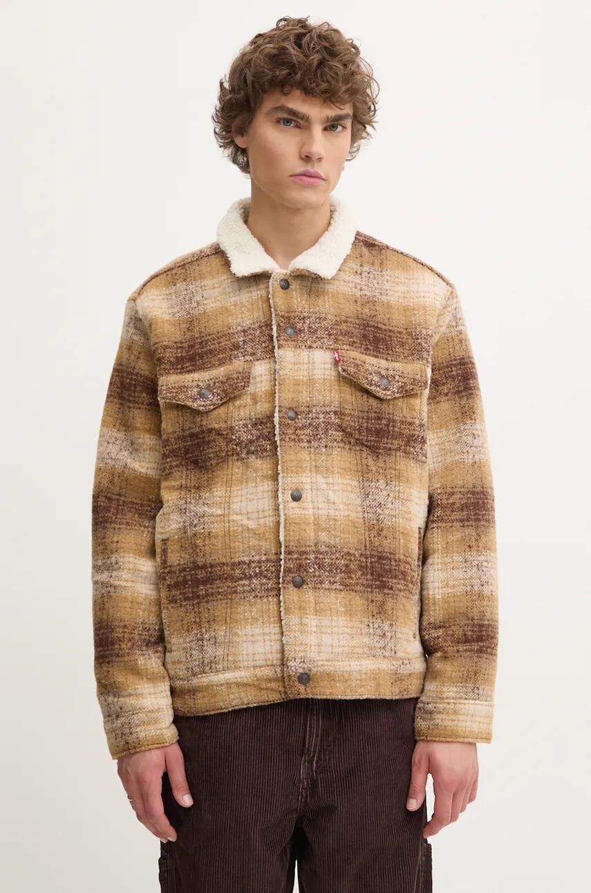 

Куртка Levi's из смесовой шерсти, коричневый