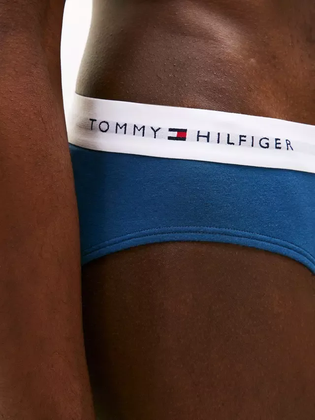 Трусы из эластичного хлопка, комплект из 3 штук, разноцветные Tommy Hilfiger — фото 4