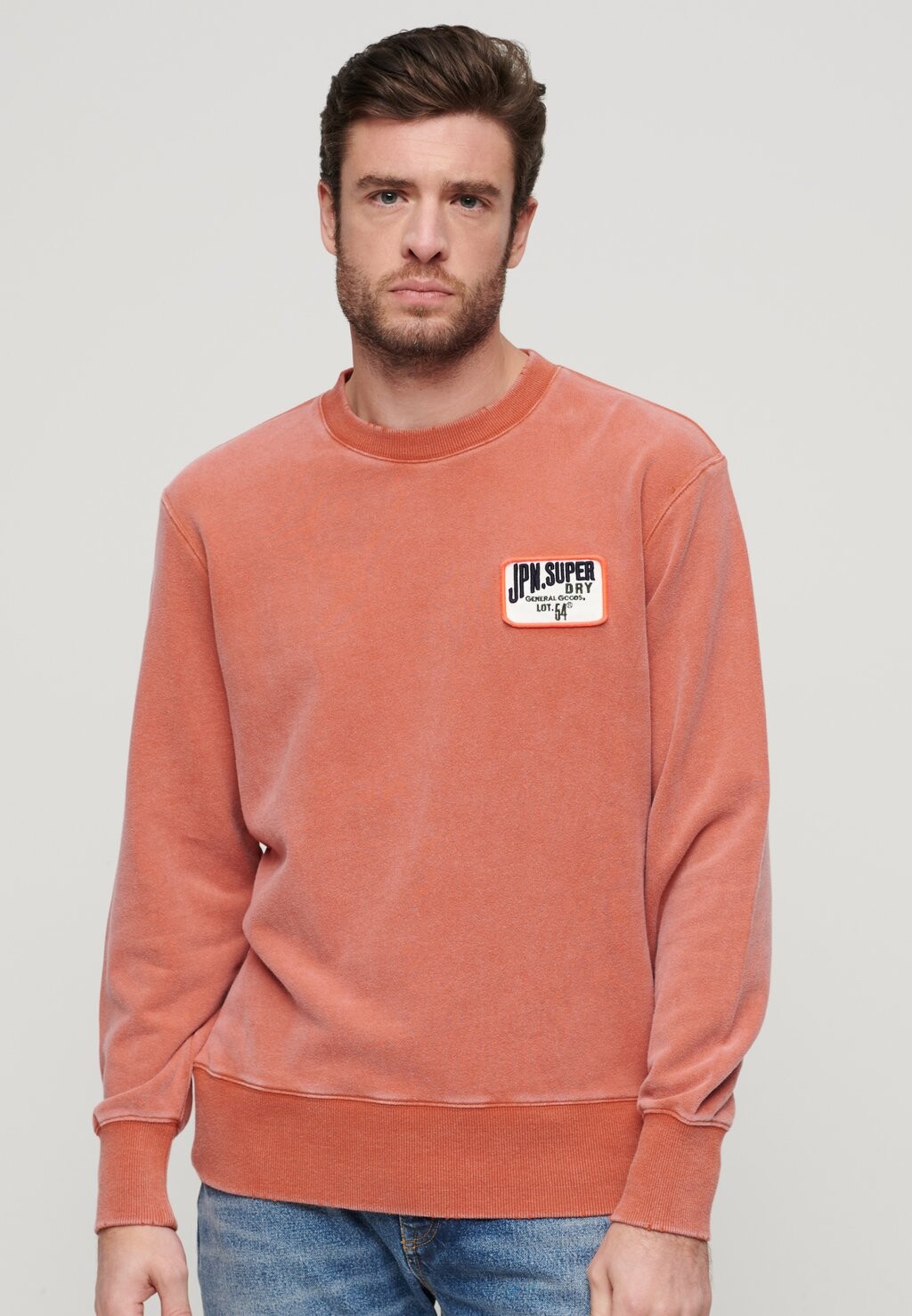 

Толстовка MECHANIC FIT CREW Superdry, цвет rusted orange
