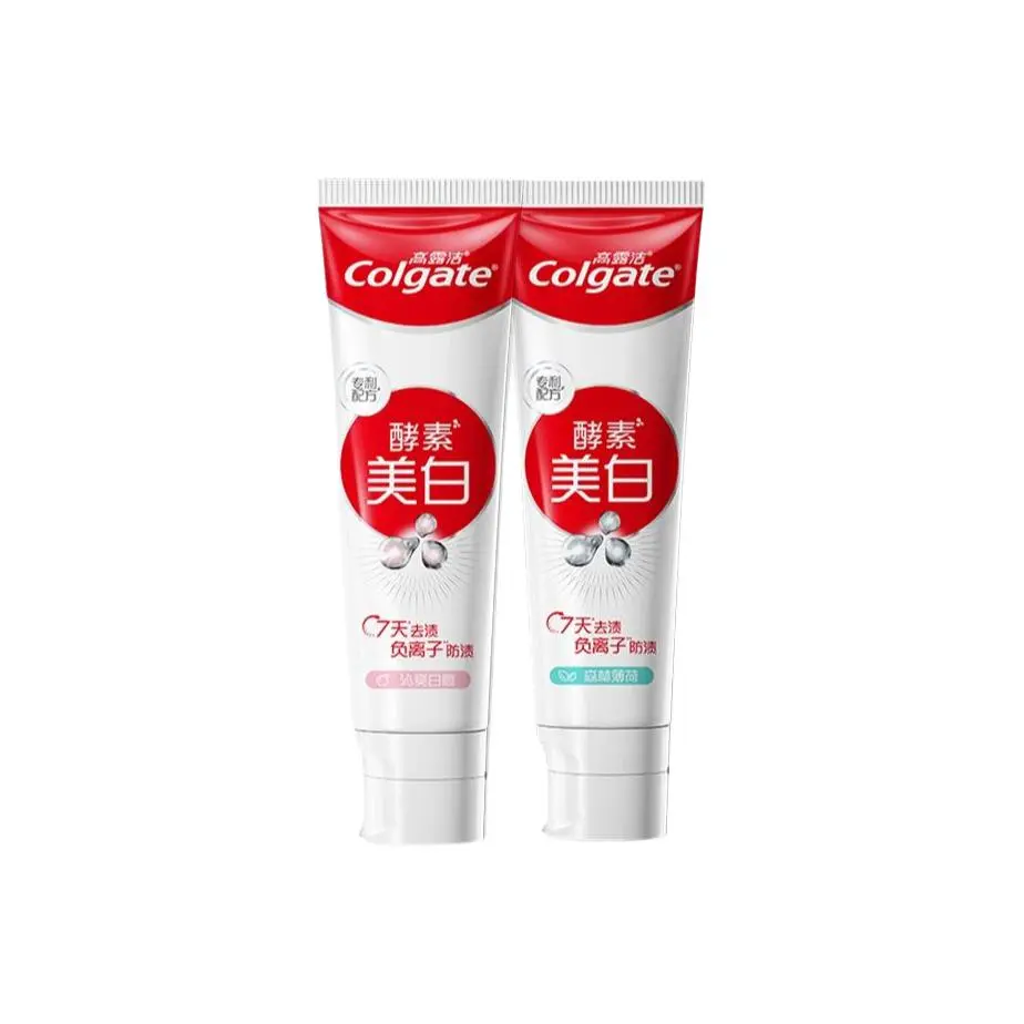 Зубные пасты Colgate Optic White Enzyme с ароматом персика и мяты, 120 г х 2 + 140 г х 2 — фото 4