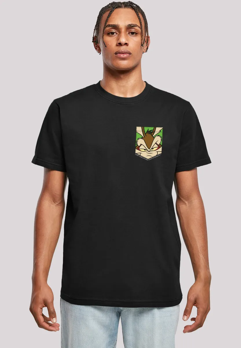 

Футболка F4NT4STIC "Looney Tunes Face Faux Pocket", принт, черный