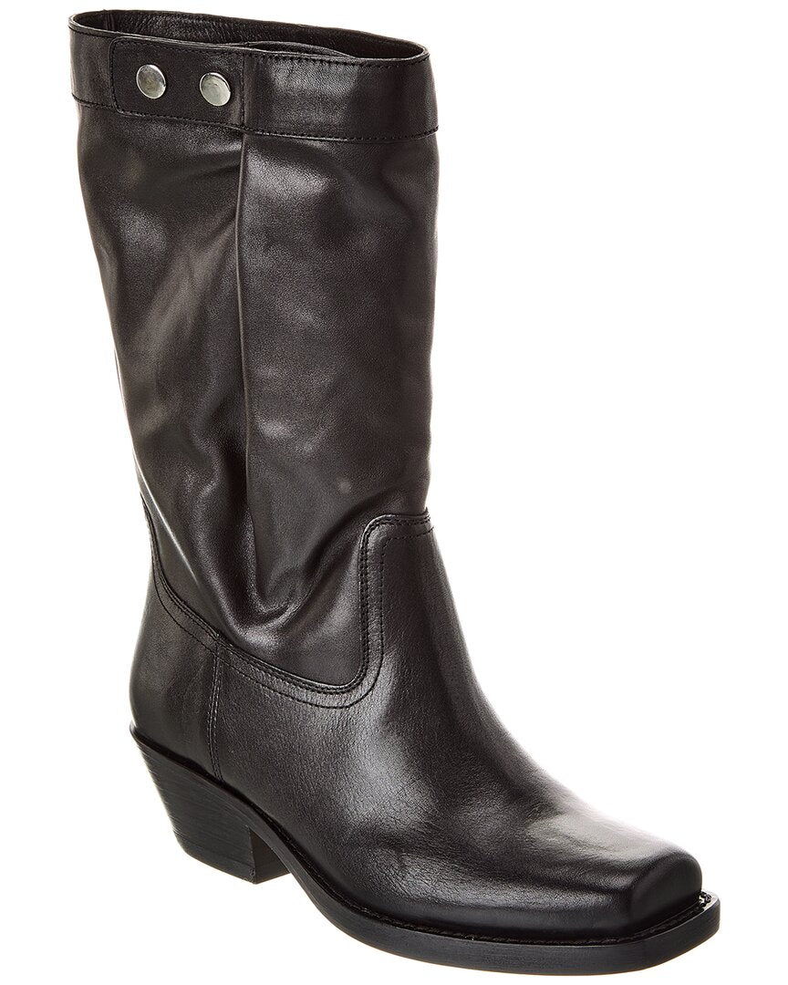 Высокие кожаные сапоги Isabel Marant Ademe, черный