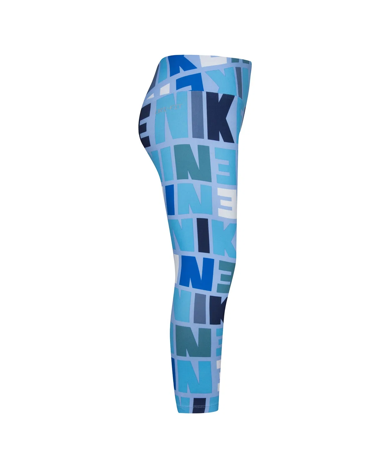 Леггинсы с принтом Nike Kids Dri-FIT синие — фото 3