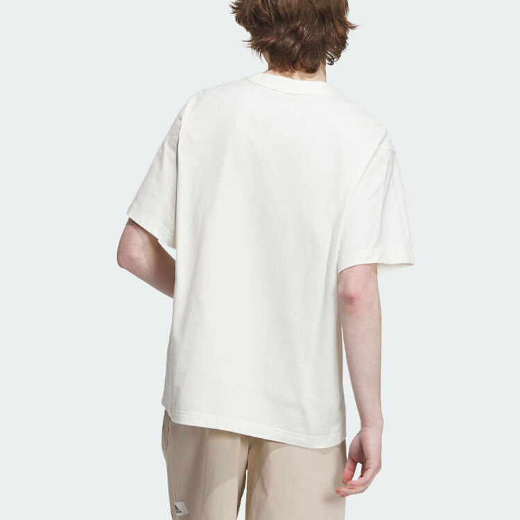 Футболка Lounge унисекс Off White Adidas, цвет Jade White — фото 3