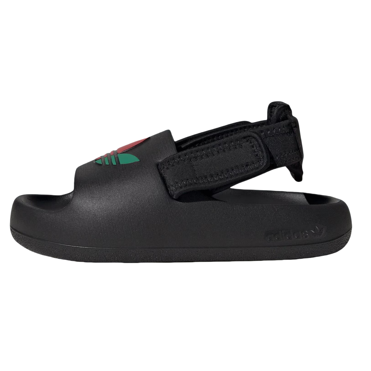 

Детские сандалии ADIFOM ADILETTE с низким верхом для детей от 3 до 7 лет Adidas Originals, черный/белый/зеленый
