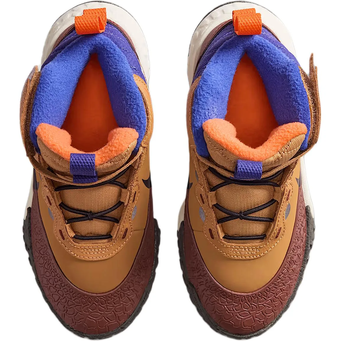 Детские кожаные кроссовки terrascout для детей 3-7 лет Nike, 200 Linen/Black/Eclipse Copper/Midnight Blue — фото 3