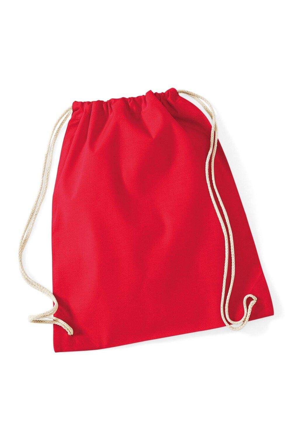 

Хлопковая сумка Gymsac - 12 литров (2 шт. в упаковке) Westford Mill, красный