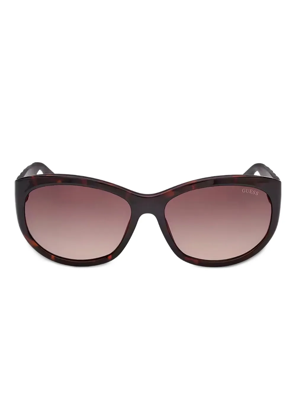 

Солнцезащитные очки в овальной оправе с логотипом GUESS EYEWEAR, коричневый