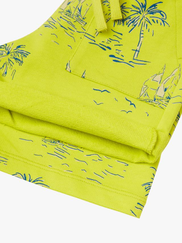 Детские шорты из хлопкового флиса с принтом пальмы Benetton — фото 3