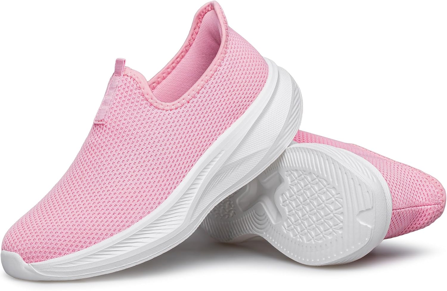 

Унисекс кроссовки-носки ленивые, слипоны, повседневные, легкие, плоские, вязаные, сетчатые, удобные, дышащие Uuyouni, розовый