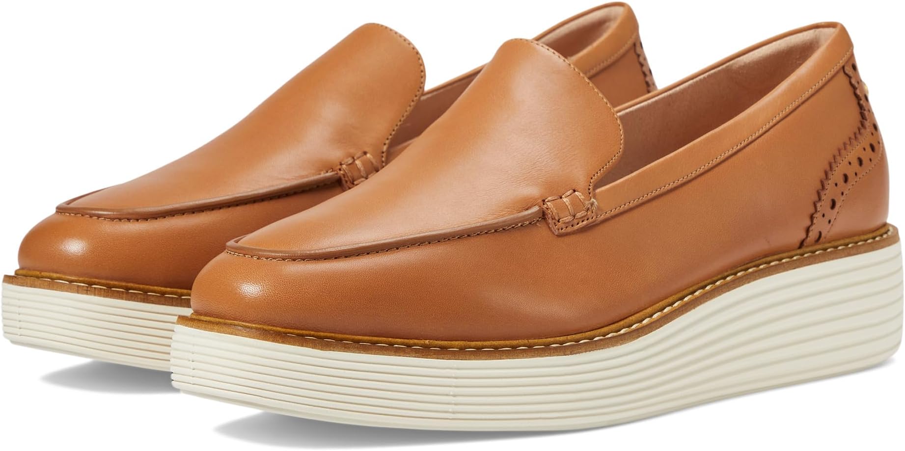 Лоферы Cole Haan Originalgrand Platform Venetian Loafer, цвет Pecan/Ivory