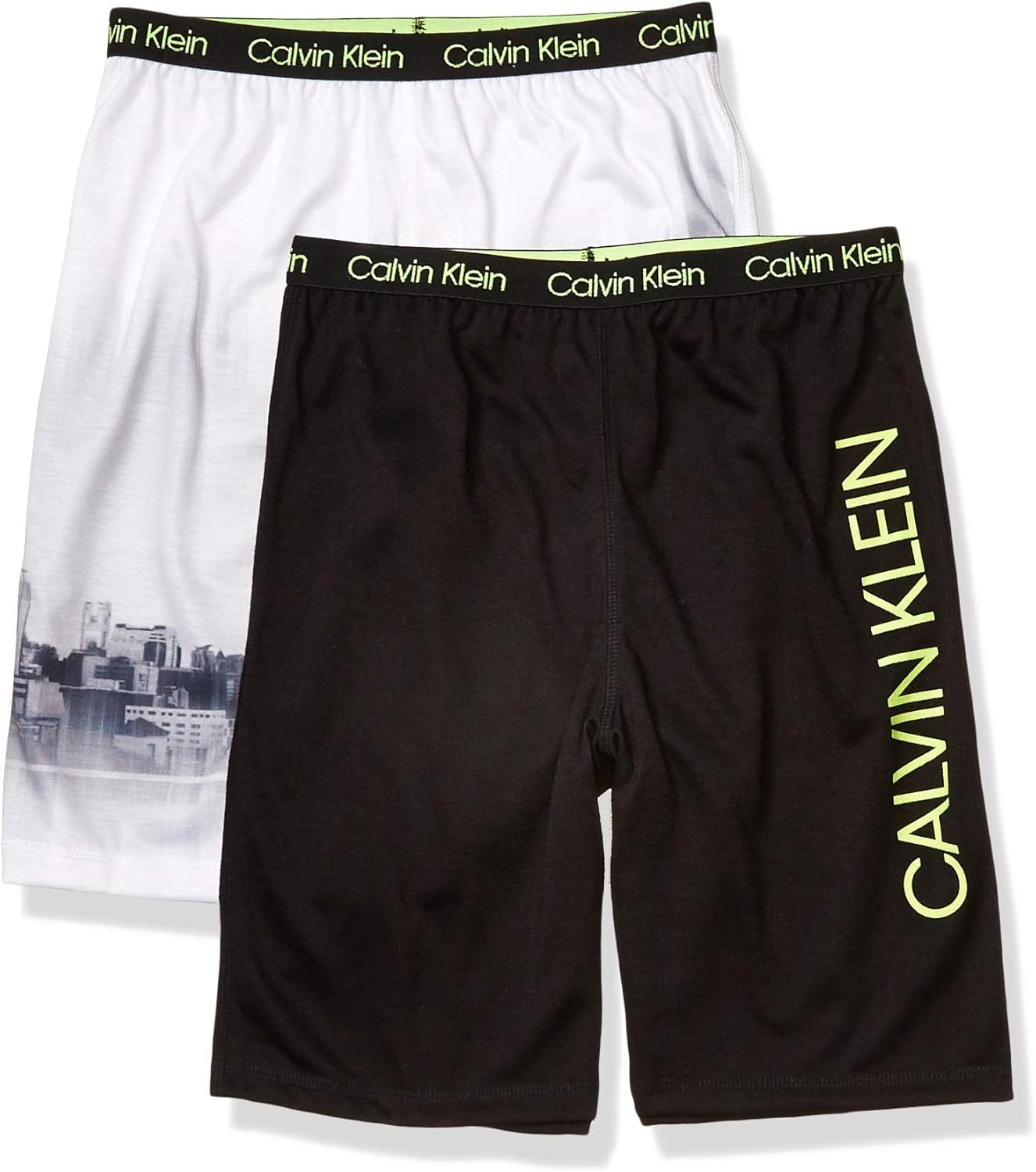 Пижамные шорты Calvin Klein для мальчиков, 2 шт., City/Black
