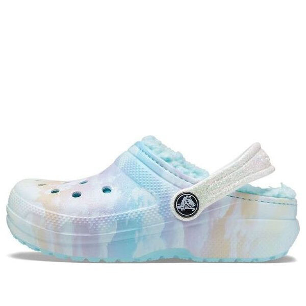 

Кроссовки classic lined out of the world clogs 'blue multi-color' Crocs, синий