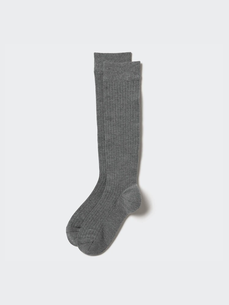 

Носки Heattech до колена Uniqlo, цвет 08 серый