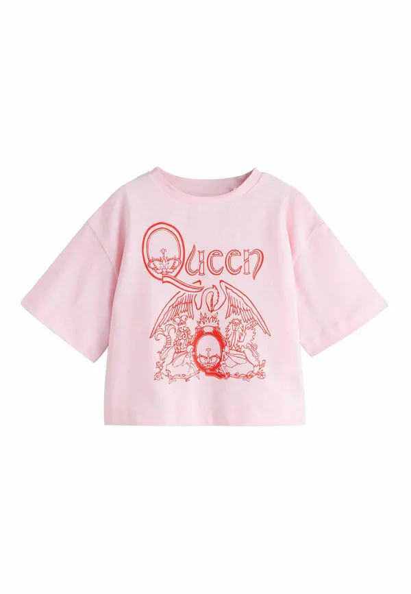 Футболка queen свободного кроя с принтом Next, Pink