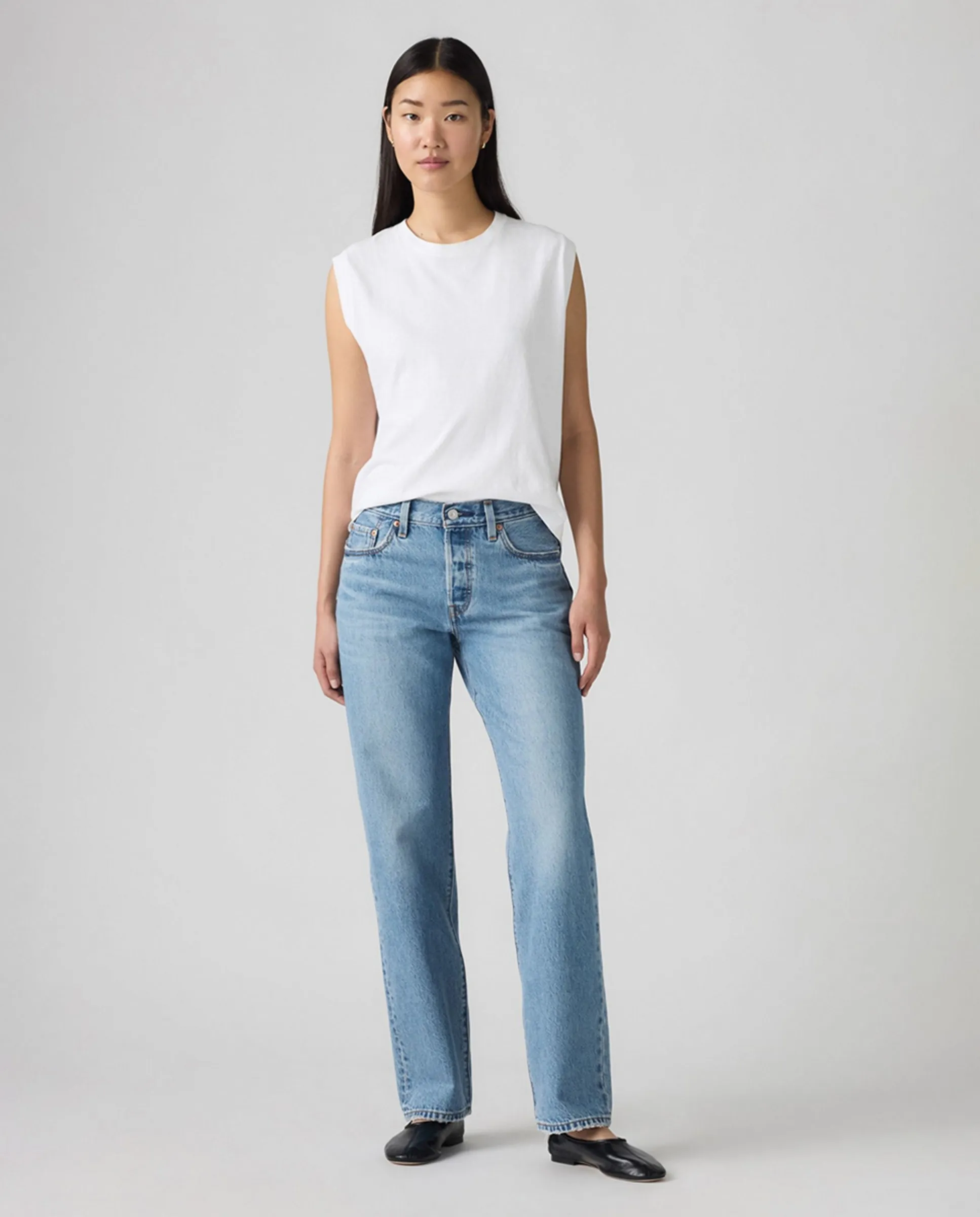 

Прямые джинсы для женщин 501 90-х Levi'S, светло-голубой