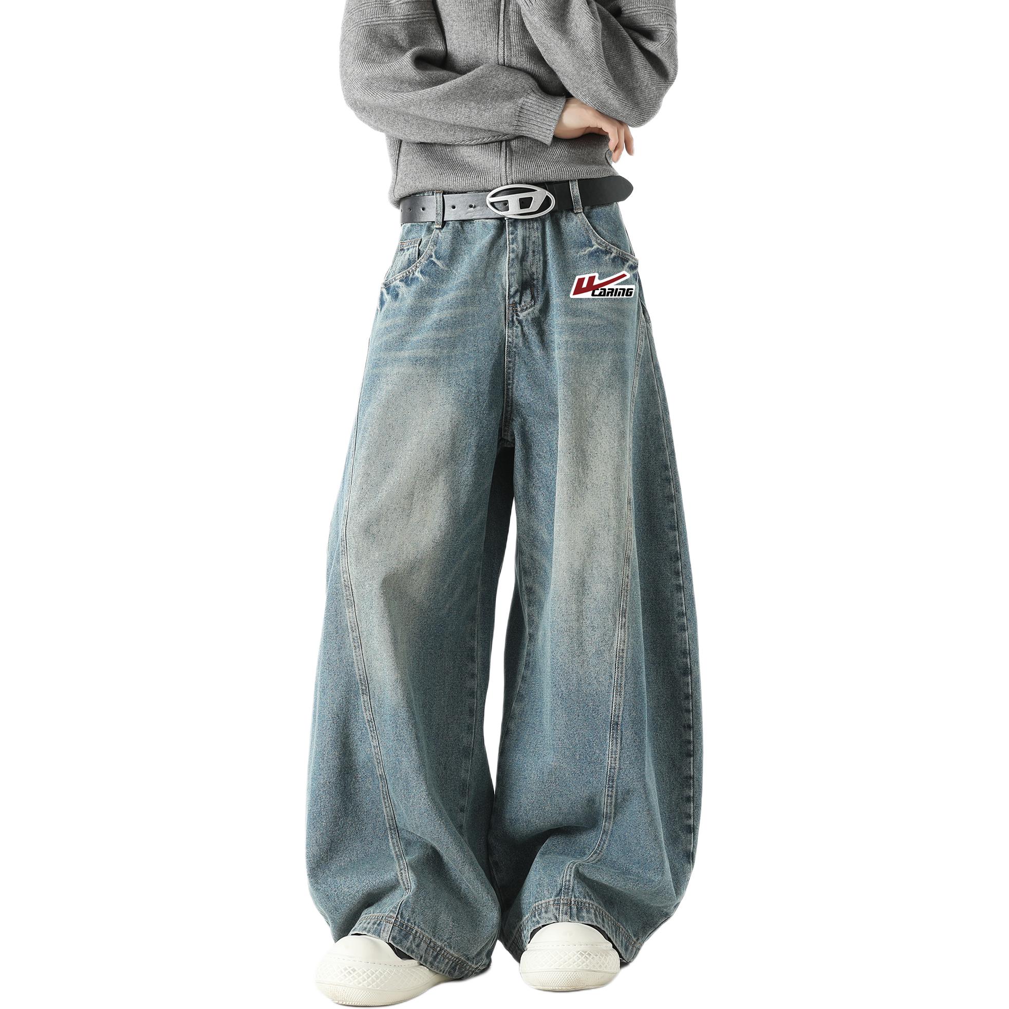 

WARRIOR Джинсы Unisex Blue DIY Badge Moderate Straight Fit