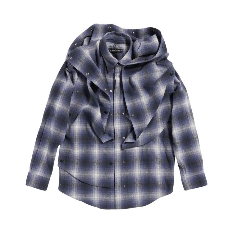

Толстовка Y/Project Snap Off Panel Hood Overshirt, Blue