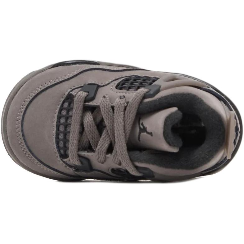 Jordan Air 4 Mid top детские туфли Gray Black Infant And Toddler — фото 4