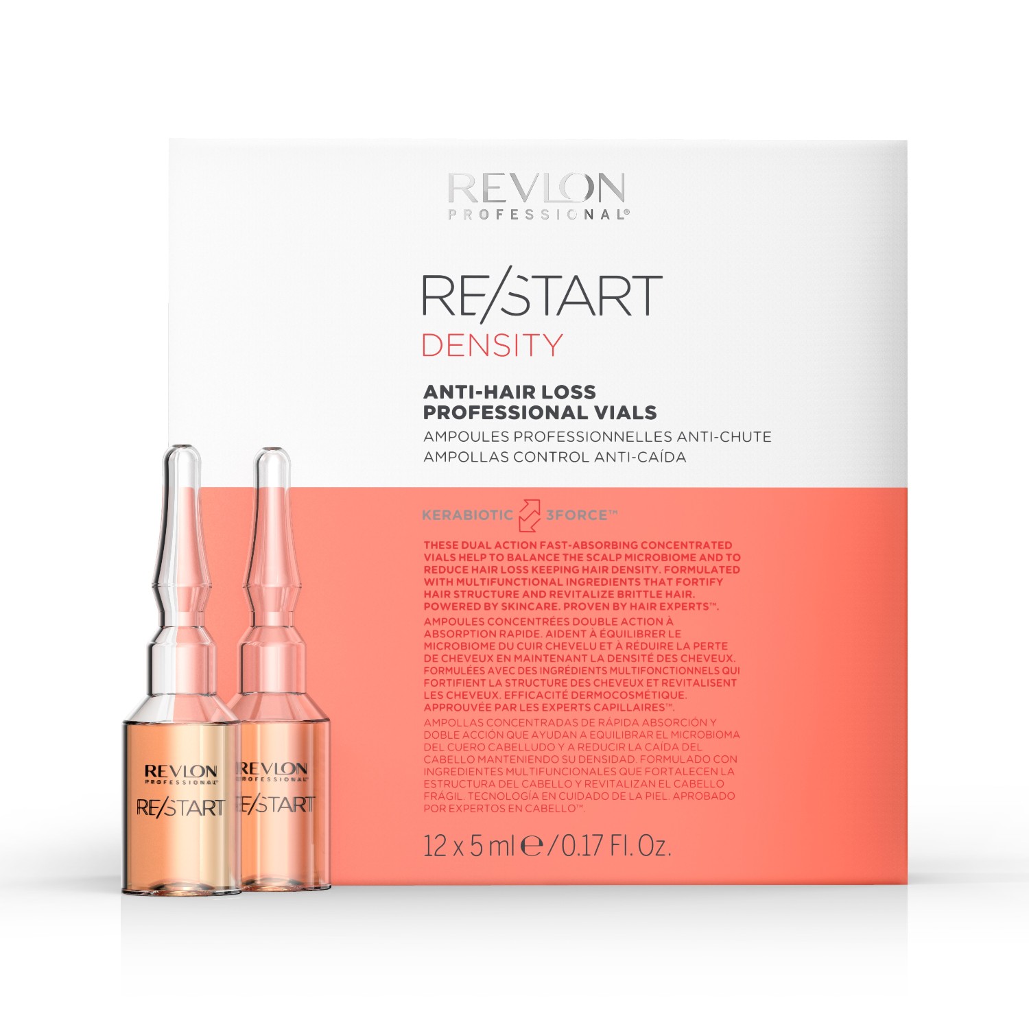 

Сыворотка для волос restart density anti-hair loss professional vials Revlon Professional, объем 100 мл
