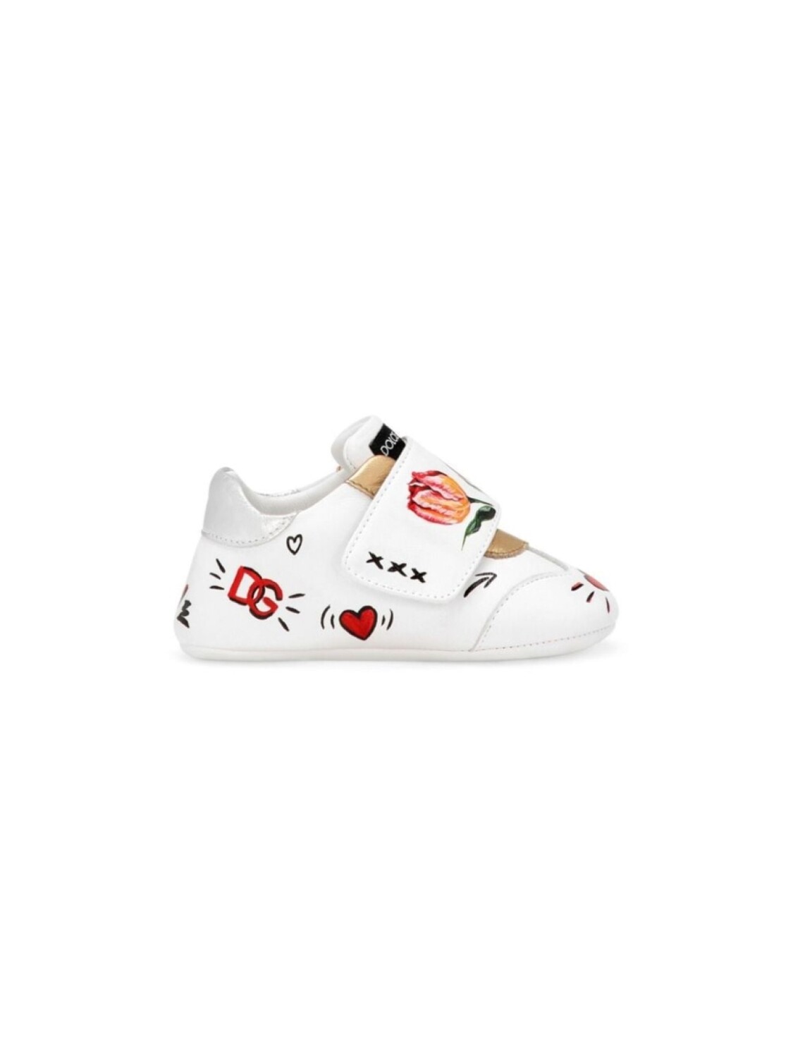 

Dolce & Gabbana Kids кеды с нашивкой-логотипом, белый