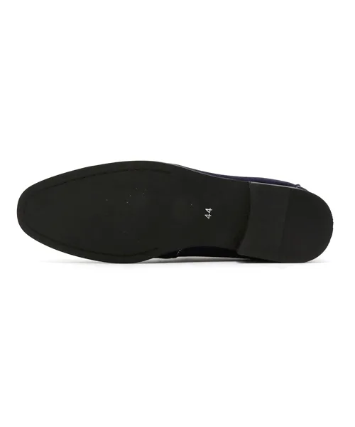 Мужские лоферы из синтетической замши AAA Coin Loafer красные — фото 3