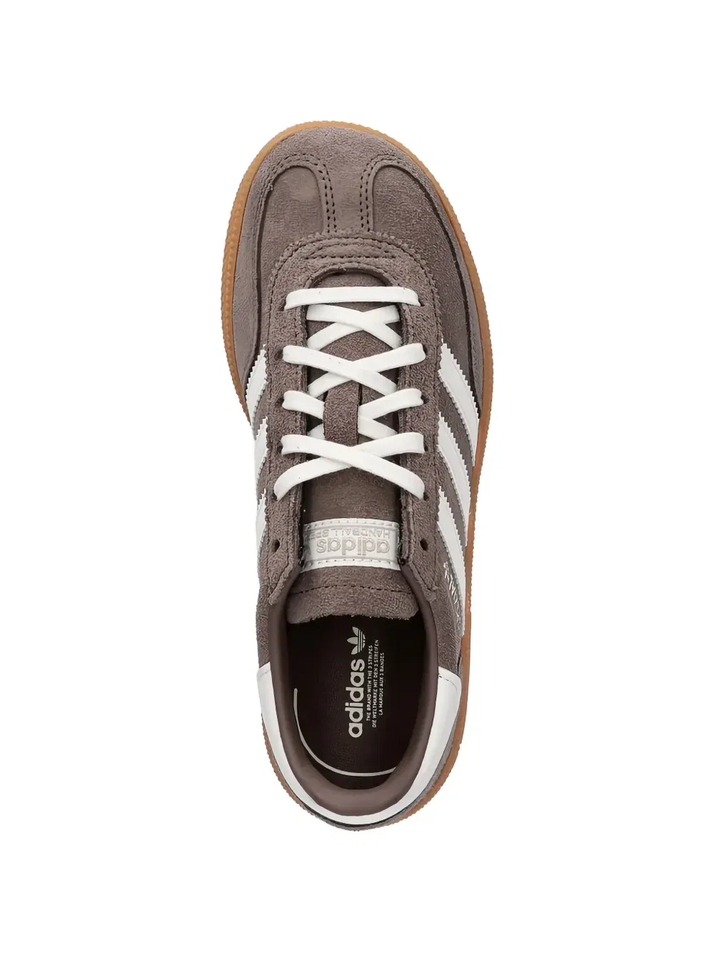 Кроссовки Handball Spezial на шнуровке Adidas Kids, коричневый — фото 4