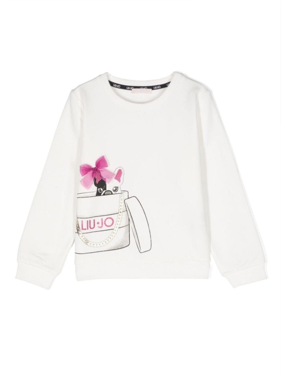 

Liu Jo Kids толстовка с принтом, белый