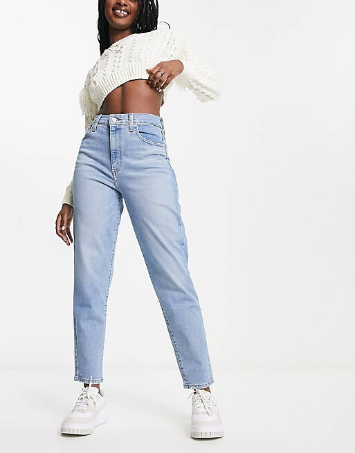 

Голубые джинсы с завышенной талией Levi's
